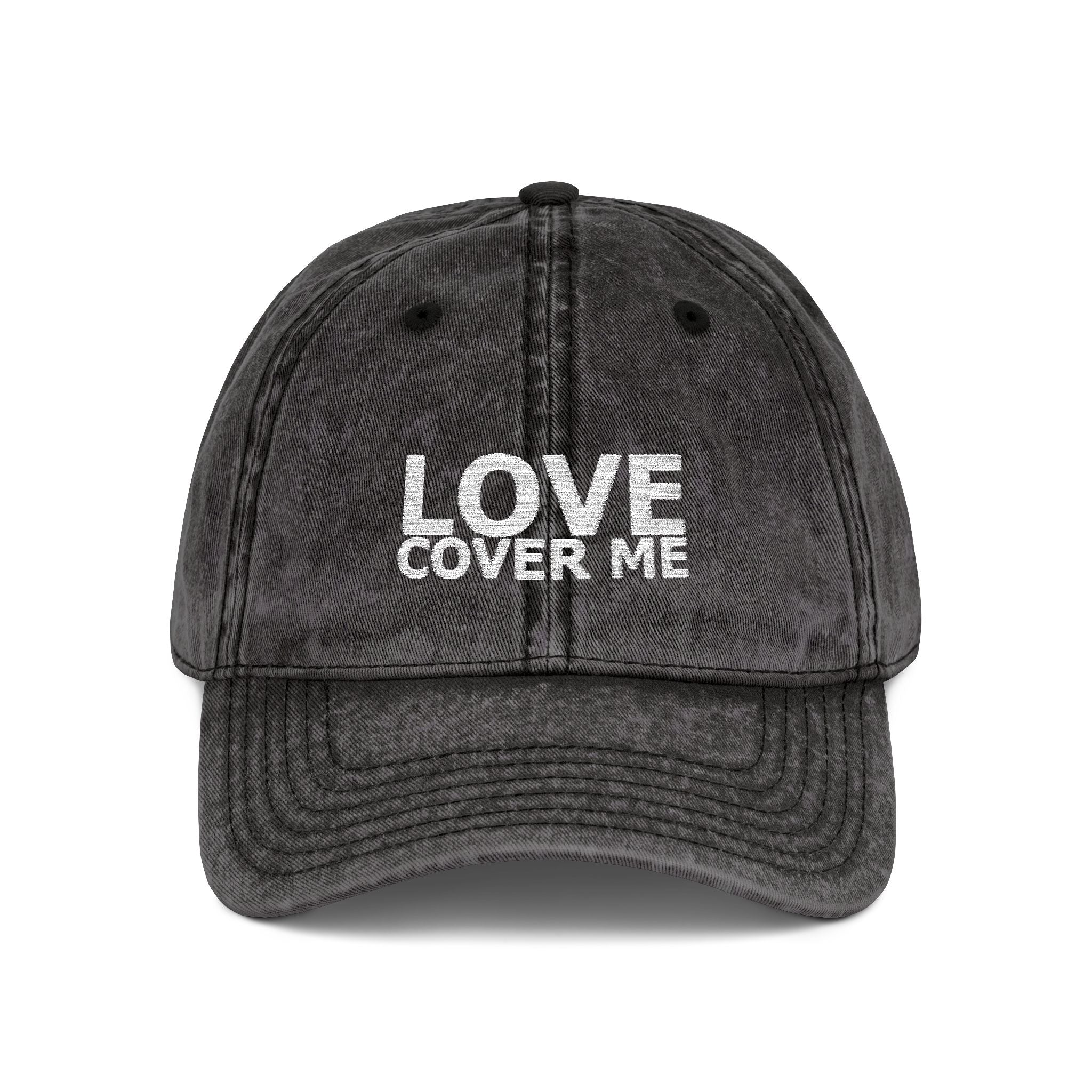 Cap - Embroidered Vintage Baseball Cap from the Gary Lynn Floyd Collection 'Love Cover Me'